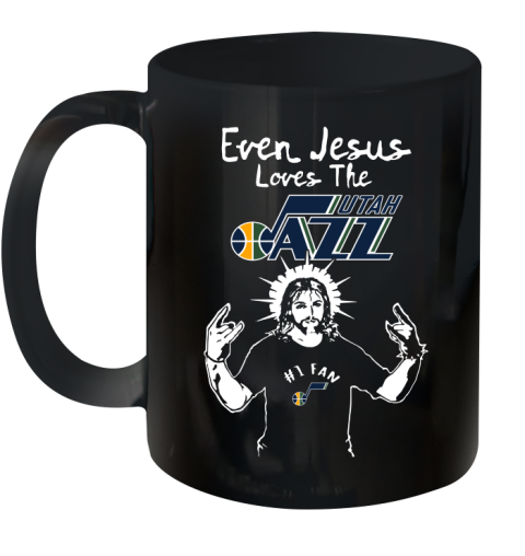 Utah Jazz NBA Basketball Even Jesus Loves The Jazz Shirt Ceramic Mug 11oz