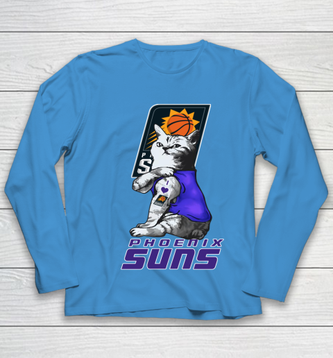 NBA Basketball My Cat Loves Phoenix Suns Youth Long Sleeve 5