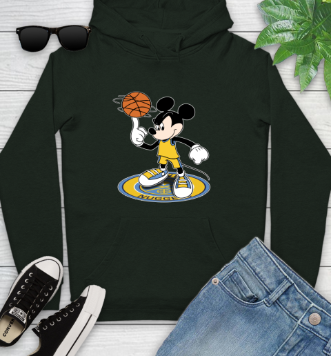 NBA Basketball Denver Nuggets Cheerful Mickey Disney Shirt Youth Hoodie 12