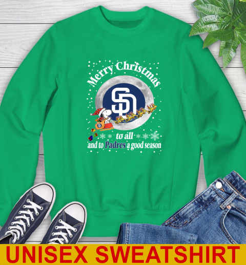 San Diego Padres Merry Christmas To All And To Padres A Good Season MLB Baseball Sports Sweatshirt - Image 9