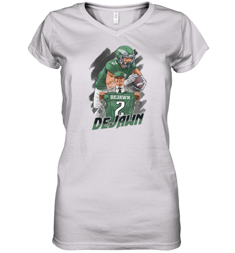 Cooper DeJean DeJawn Philadelphia Eagles Women's V-Neck T-Shirt