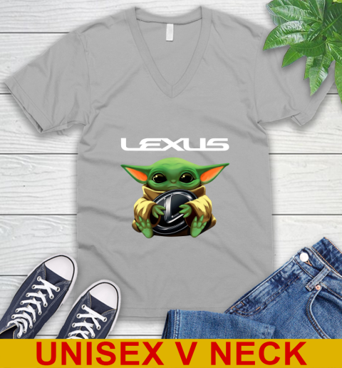 Star Wars Baby Yoda Hugs Lexus Car Shirt 49