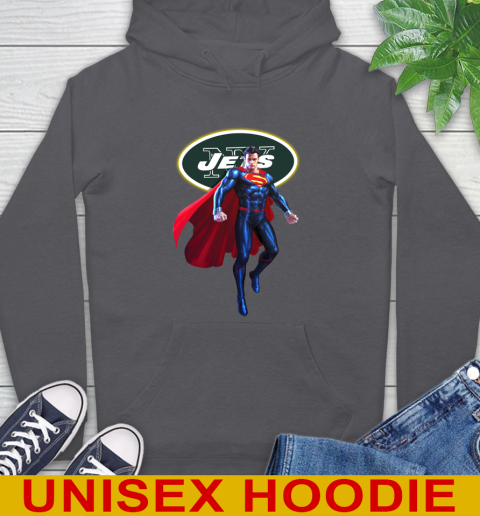 NFL Superman DC Sports Football New York Jets Hoodie 7