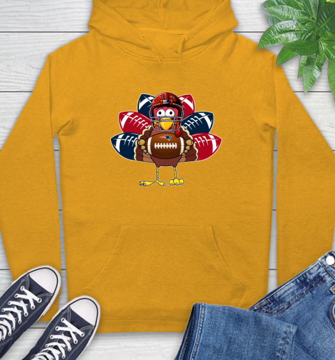 New England Patriots Turkey Thanksgiving Day Hoodie 3