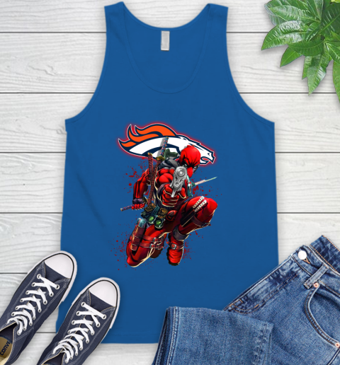 NFL Deadpool Marvel Comics Sports Football Denver Broncos Tank Top 5