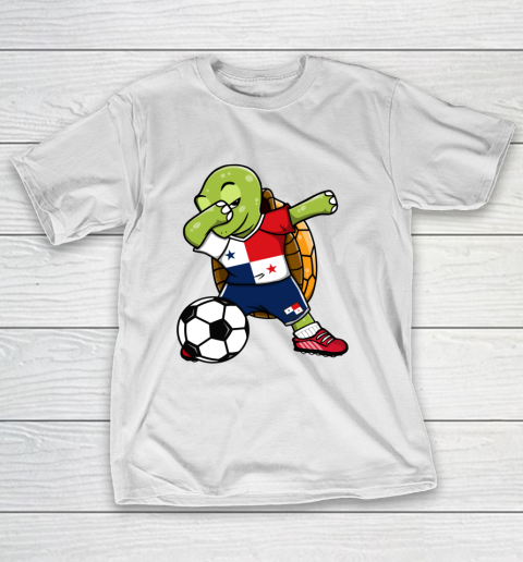 Dabbing Turtle Panama Soccer Fans Jersey Panamanian Football T-Shirt