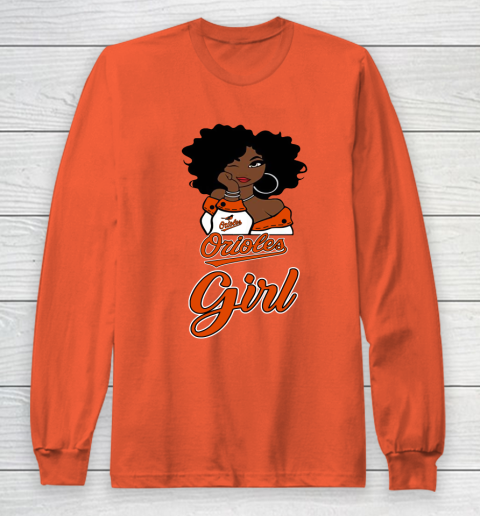 Baltimore Orioles Girl MLB Long Sleeve T-Shirt 5