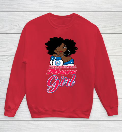 Philadelphia 76ers Girl NBA Youth Sweatshirt 9