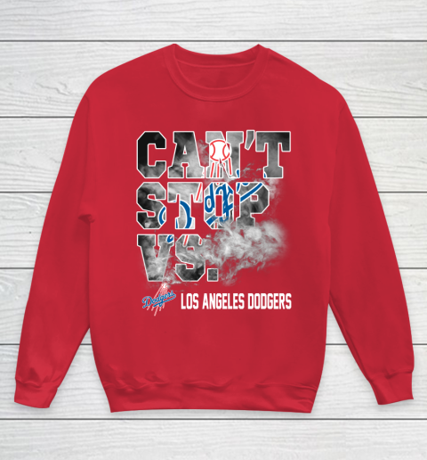 MLB Los Angeles Dodgers Baseball Can't Stop Vs Dodgers Youth Sweatshirt 7