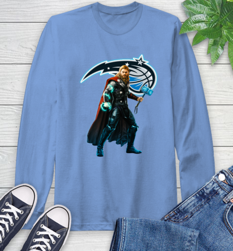 NBA Thor Avengers Endgame Basketball Orlando Magic Long Sleeve T-Shirt 11