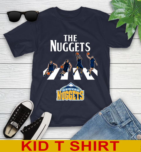 NBA Basketball Denver Nuggets The Beatles Rock Band Shirt Youth T-Shirt 2