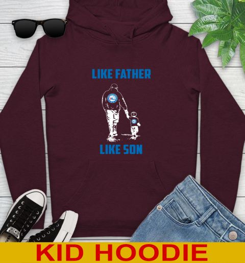 Philadelphia 76ers NBA Basketball Like Father Like Son Sports Youth Hoodie 7