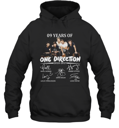 09 Years Of One Direction 2010 2019 Signatures shirt Hoodie