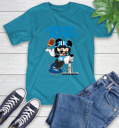 NFL Carolina Panthers Mickey Mouse Disney Super Bowl Football T Shirt T-Shirt 8