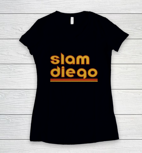 Slam Diego Padres Women's V-Neck T-Shirt