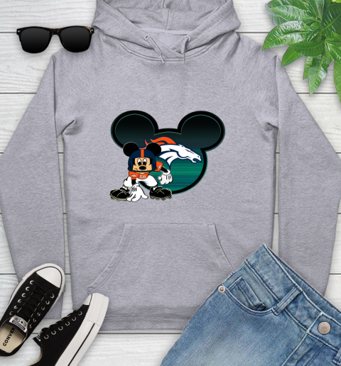 NFL Denver Broncos Mickey Mouse Disney Football T Shirt Youth Hoodie 6