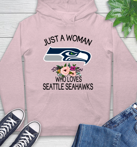 NFL Just A Woman Who Loves Seattle Seahawks Football Sports Hoodie 7