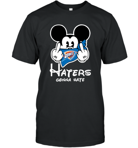 NBA Oklahoma City Thunder Haters Gonna Hate Mickey Mouse Disney Basketball T Shirt