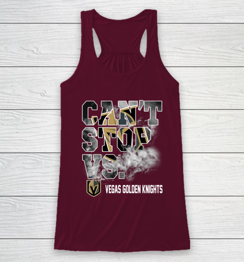 NHL Vegas Golden Knights Hockey Can't Stop Vs Racerback Tank 2