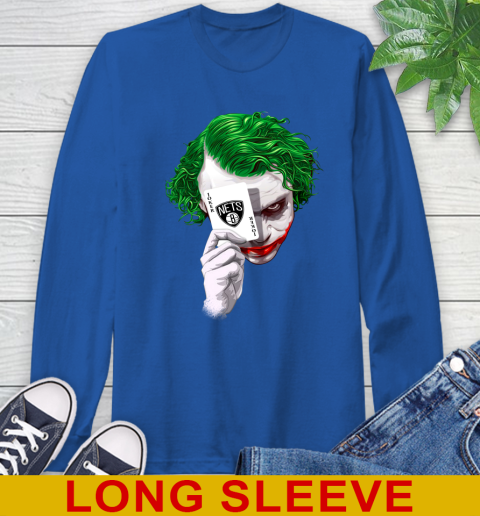 Brooklyn Nets NBA Basketball Joker Card Shirt Long Sleeve T-Shirt 11