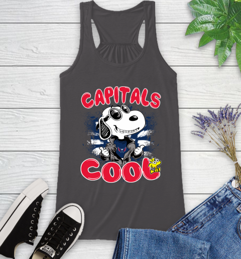 NHL Hockey Washington Capitals Cool Snoopy Shirt Racerback Tank - Image 10