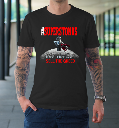 Super Stonks Astronaut To The Moon Funny PJ T-Shirt