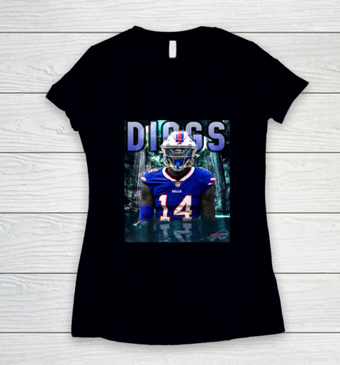 Stefon Diggs Shirt Buffalo Bills Women's V-Neck T-Shirt