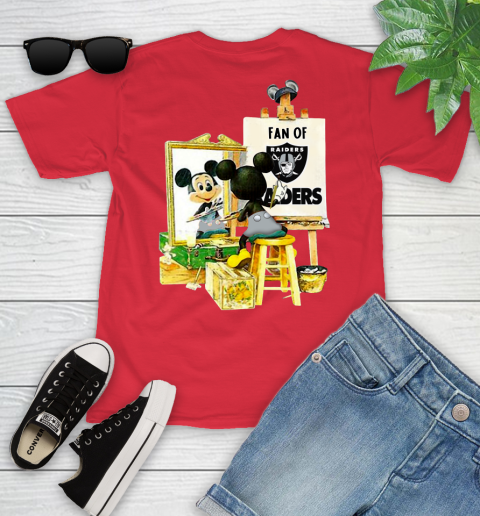 NFL Football Oakland Raiders Mickey Drawing Shirt 104