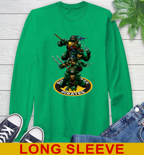 MLB Baseball Pittsburgh Pirates Teenage Mutant Ninja Turtles Shirt Long Sleeve T-Shirt 7