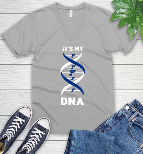 St.Louis Blues NHL Hockey It's My DNA Sports V-Neck T-Shirt 3