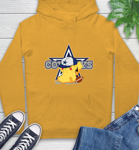NFL Pikachu Football Sports Dallas Cowboys Hoodie 3