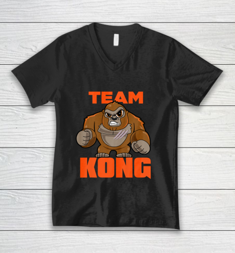Kids Godzilla vs Kong Official Team Kong Cute Kids V-Neck T-Shirt