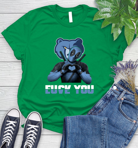 NBA Memphis Grizzlies Deadpool Love You Fuck You Basketball Sports Women's T-Shirt 9