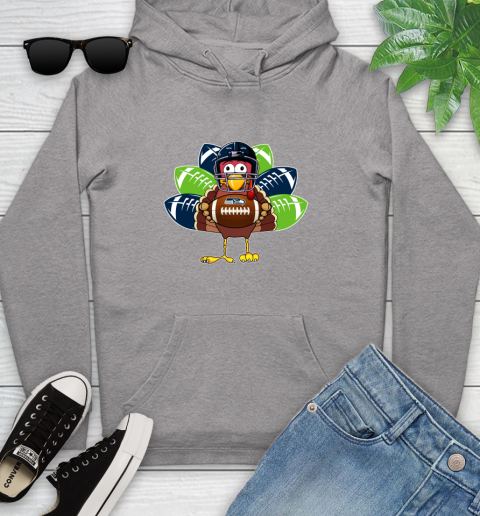 Seattle Seahawks Turkey Thanksgiving Day Youth Hoodie 6