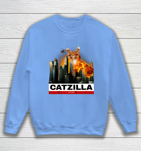 CATZILLA  Funny Kitty Tshirt for Cat lovers to Halloween Sweatshirt 8