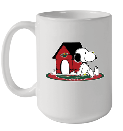 NHL Hockey Minnesota Wild Snoopy The Peanuts Movie Shirt Ceramic Mug 15oz