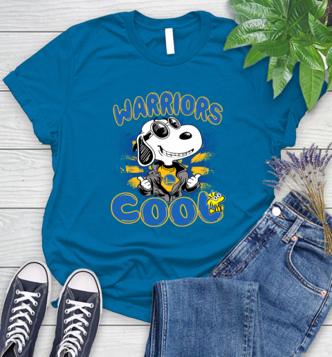 NBA Basketball Golden State Warriors Cool Snoopy Shirt Women's T-Shirt 8