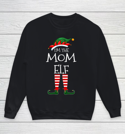 I m The Mom Elf Matching Family Unique Christmas Gifts Youth Sweatshirt
