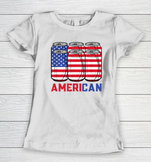 AmeriCan 4th of July Patriotic USA Flag Merica BBQ Cookout Women's T-Shirt