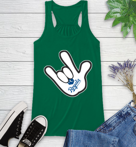 Kansas City Royals MLB Baseball Mickey Rock Hand Disney Racerback Tank 7