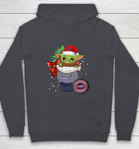 Washington Capitals Christmas Baby Yoda Star Wars Funny Happy NHL Youth Hoodie 7