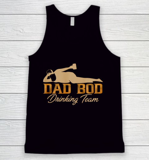 Dad Bod Drinking Team Father Beer Drinker Retro Vintage Funny Tank Top