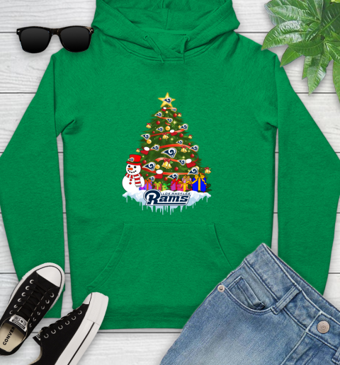 Los Angeles Rams Merry Christmas NFL Football Sports Youth Hoodie 7