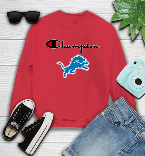 NFL Football Detroit Lions Champion Shirt Youth Sweatshirt 5