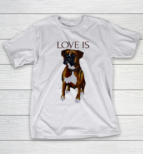 Dog Mom Shirt Boxer T Shirt Love Is Cute Boxer Dog Mom T Shirt Tee For Sports