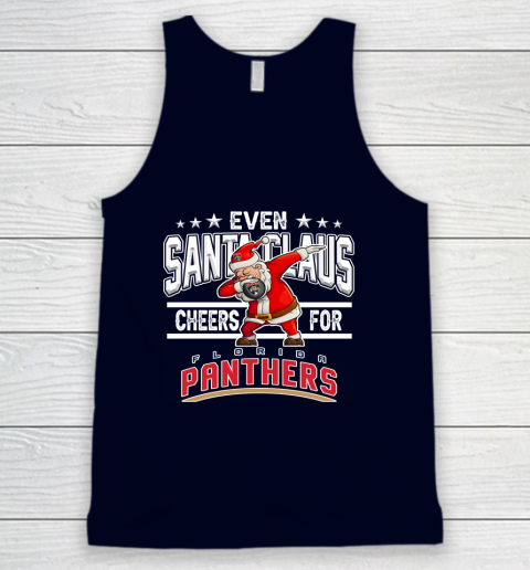 Florida Panthers Even Santa Claus Cheers For Christmas NHL Tank Top 2