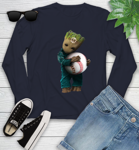 MLB Groot Guardians Of The Galaxy Baseball Sports San Francisco Giants Youth Long Sleeve 3