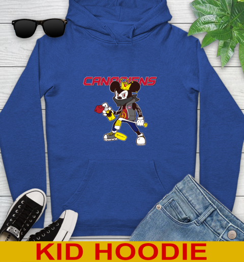 Montreal Canadiens NHL Hockey Mickey Peace Sign Sports Youth Hoodie 10
