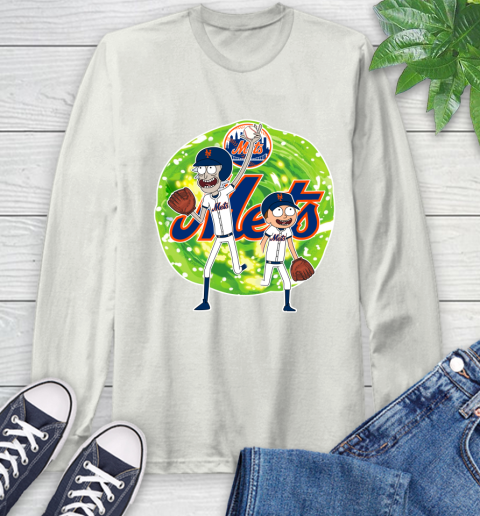 MLB New York Mets Rick And Morty Baseball Sports Long Sleeve T-Shirt 12