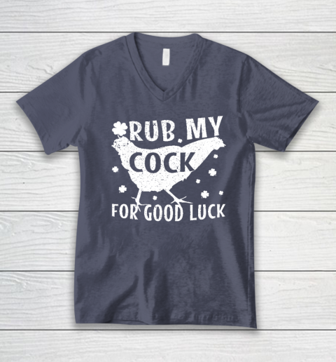 Rub My Cock For Good Luck V-Neck T-Shirt 6